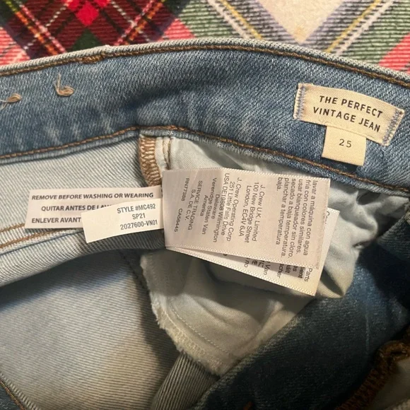 Madewell The Perfect Vintage Jean Size 25 - Picture 10 of 12